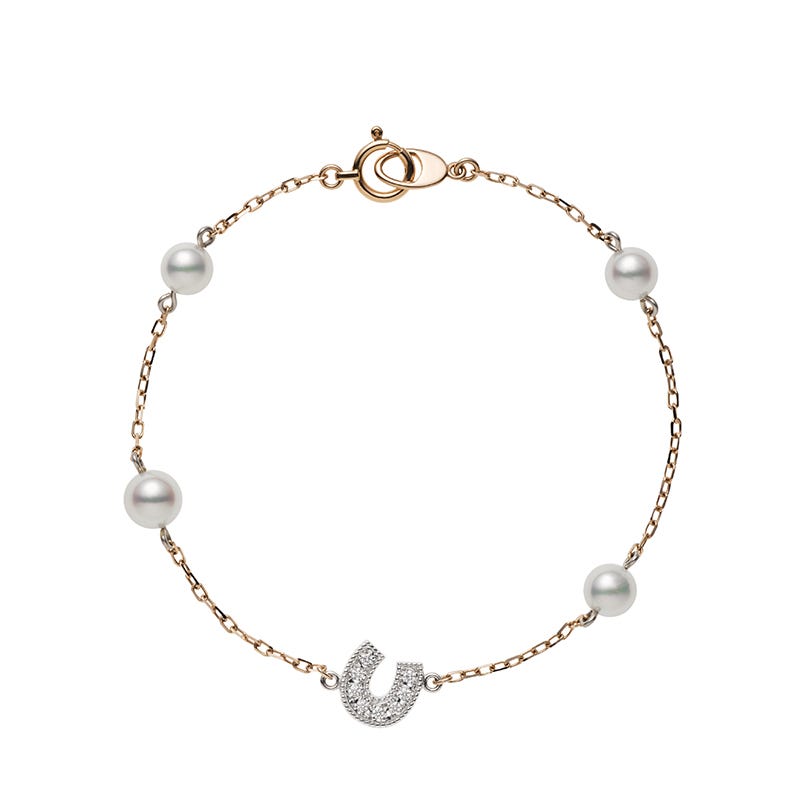 Clover Charm Bracelet in Yellow Gold