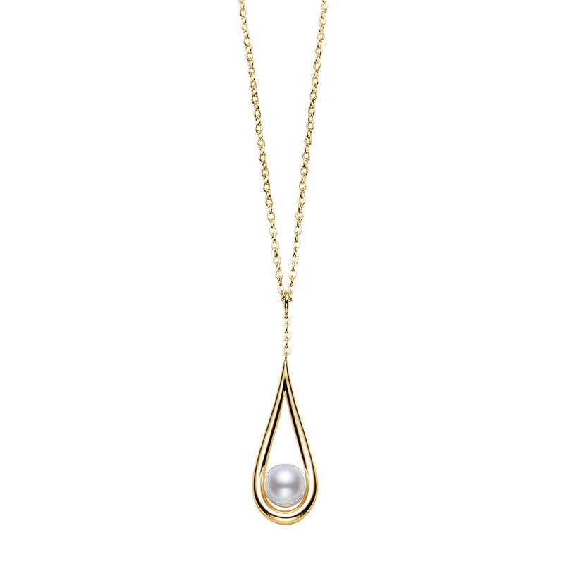 通販 送料無料  V Code Silver in Pendant Pearl Cultured Akoya アクセサリー