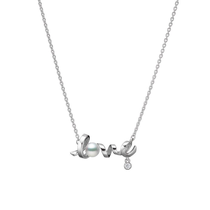 Mikimoto clearance love necklace