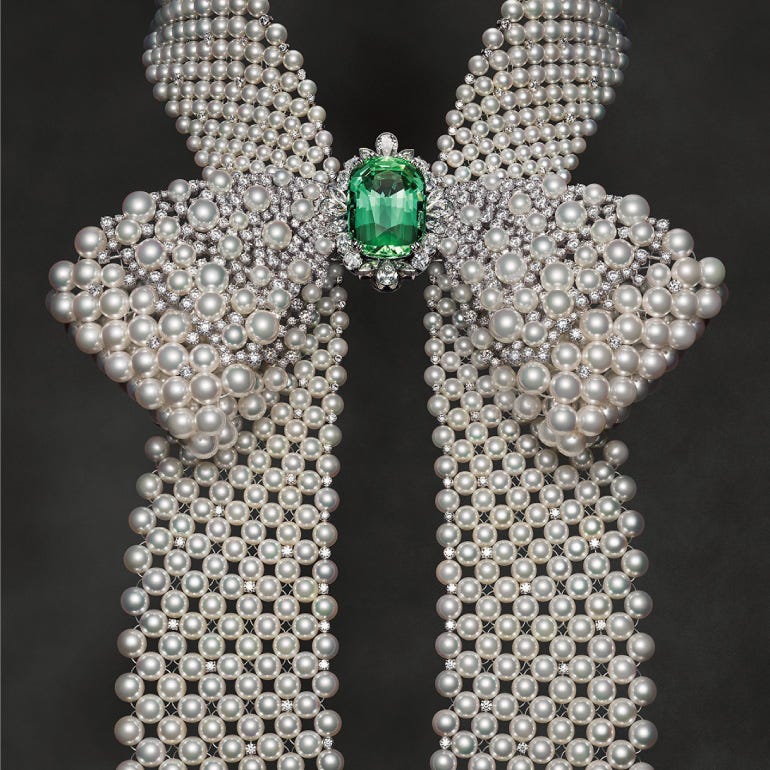 Mikimoto unveils its new high jewelry collection “The Bows” during Paris Haute Couture Week